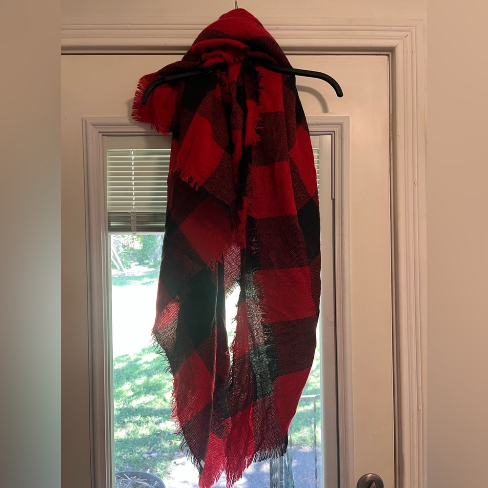 Oversized blanket scarf